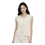 Coated Vest – White