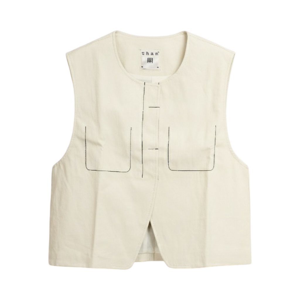 Coated Vest – White