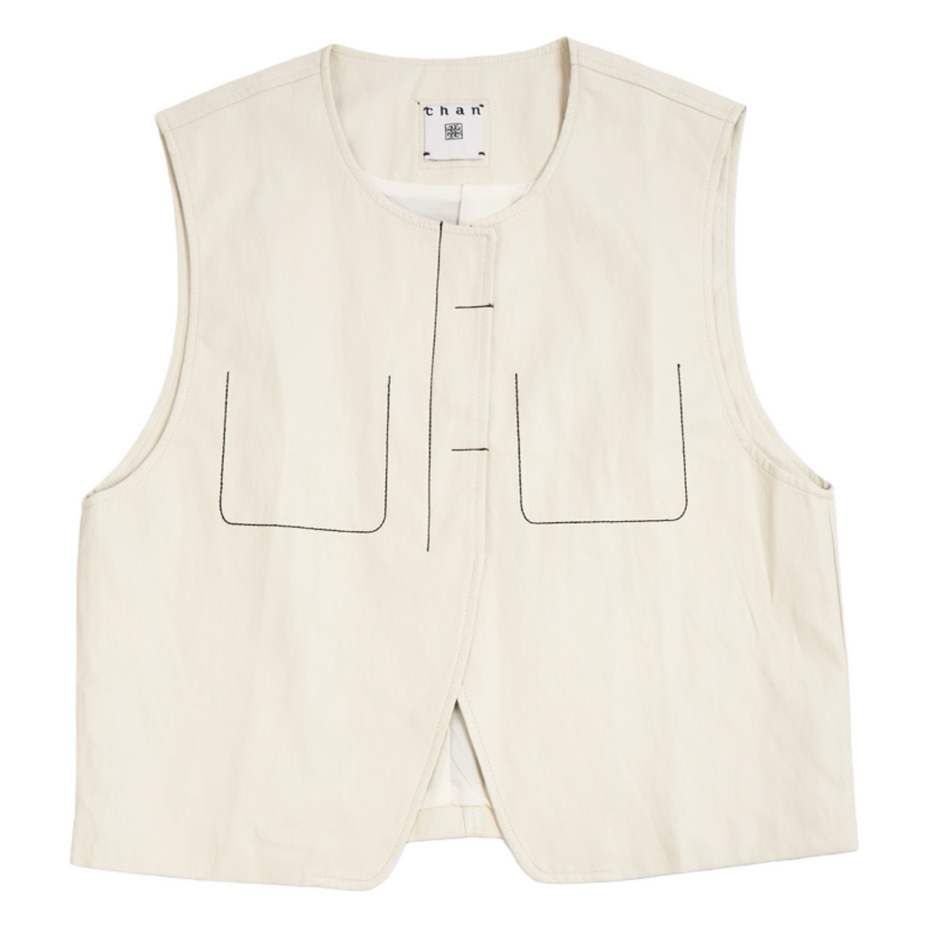 Coated Vest – White