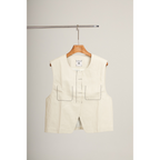 Coated Vest – White