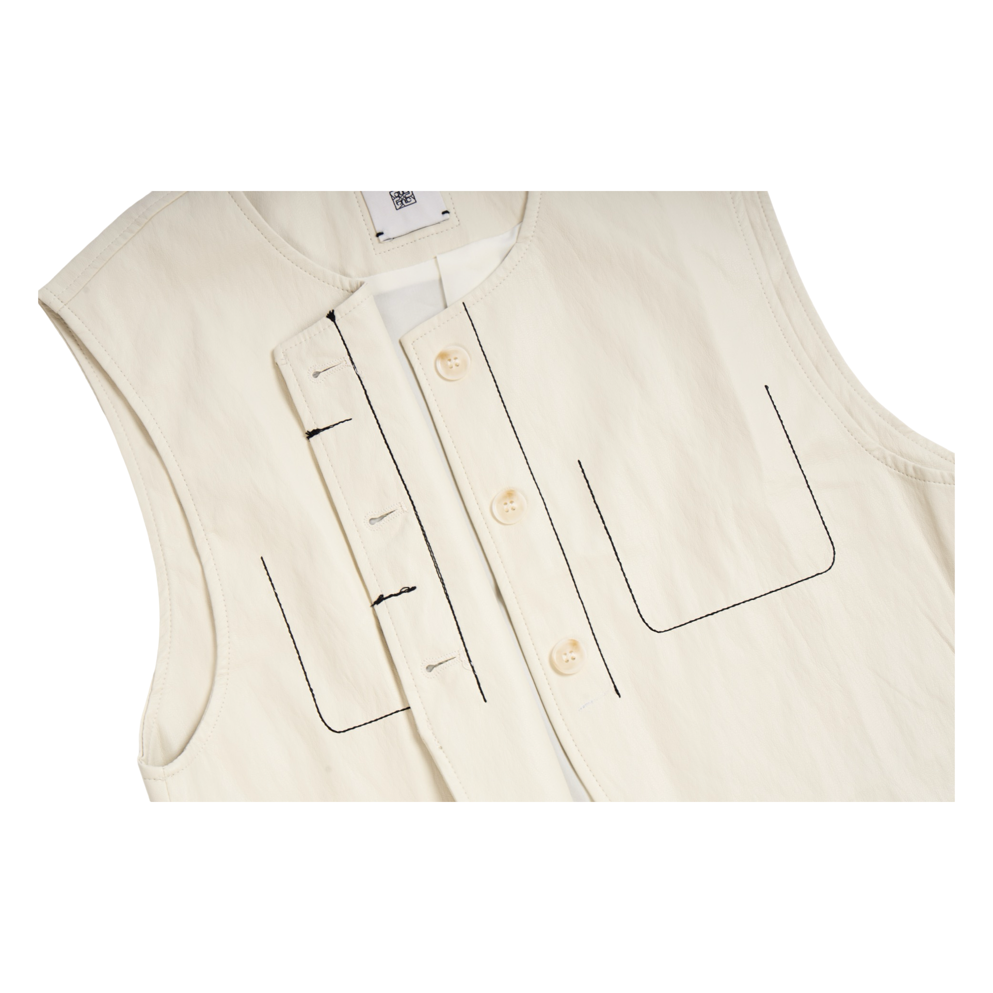 Coated Vest – White