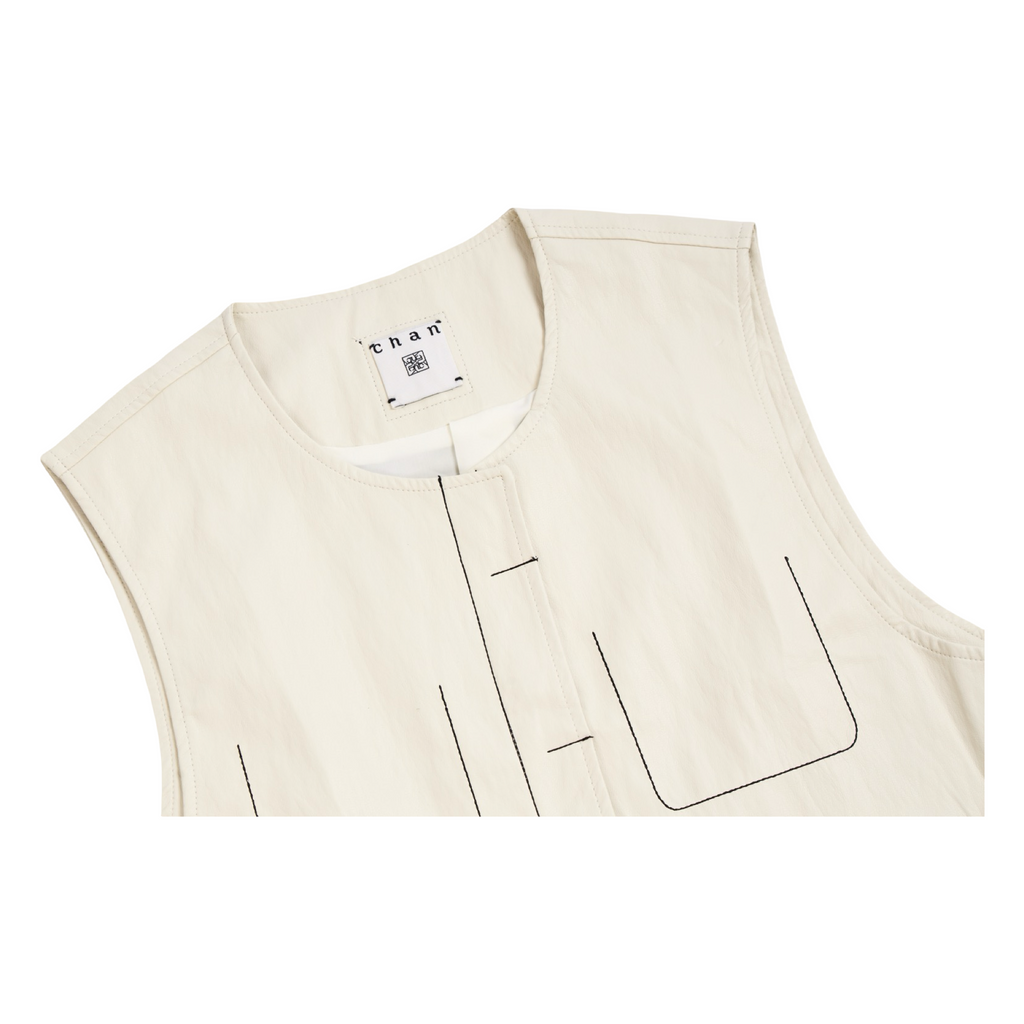 Coated Vest – White