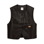 Coated Vest – Black