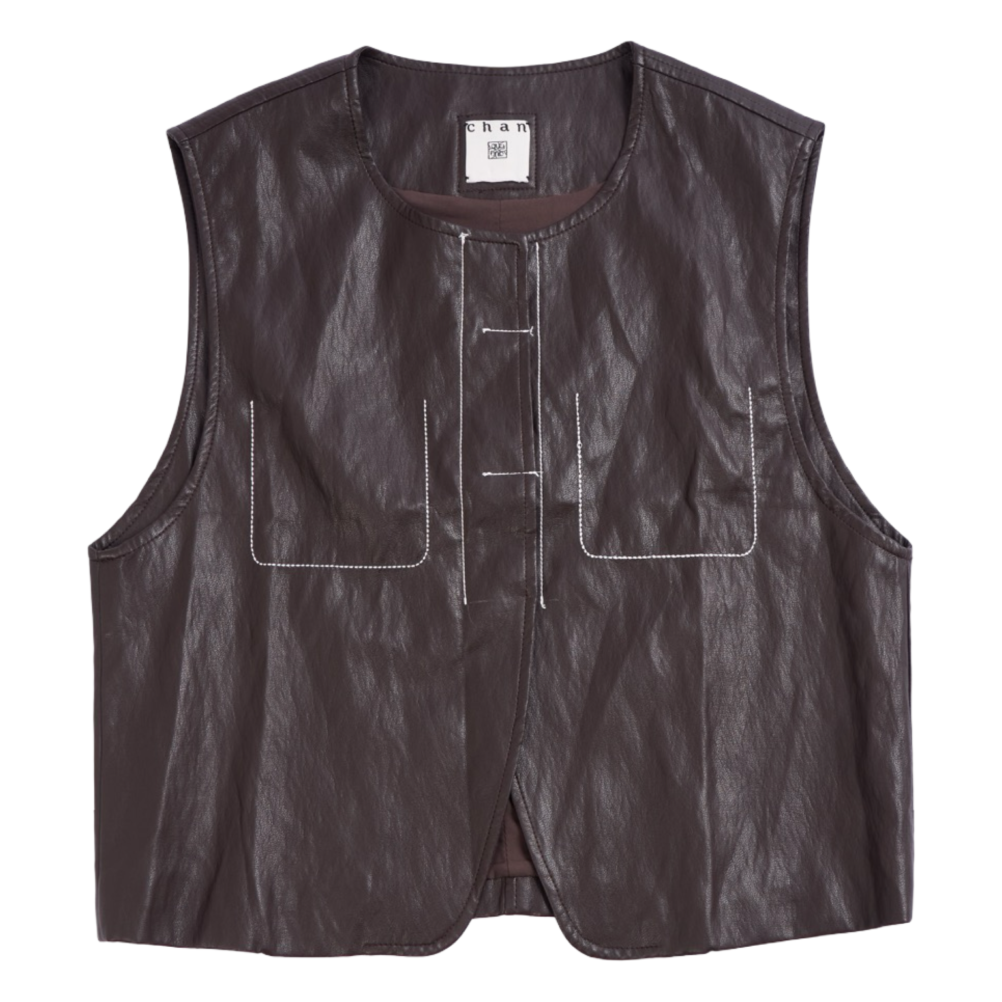 Coated Vest – Black