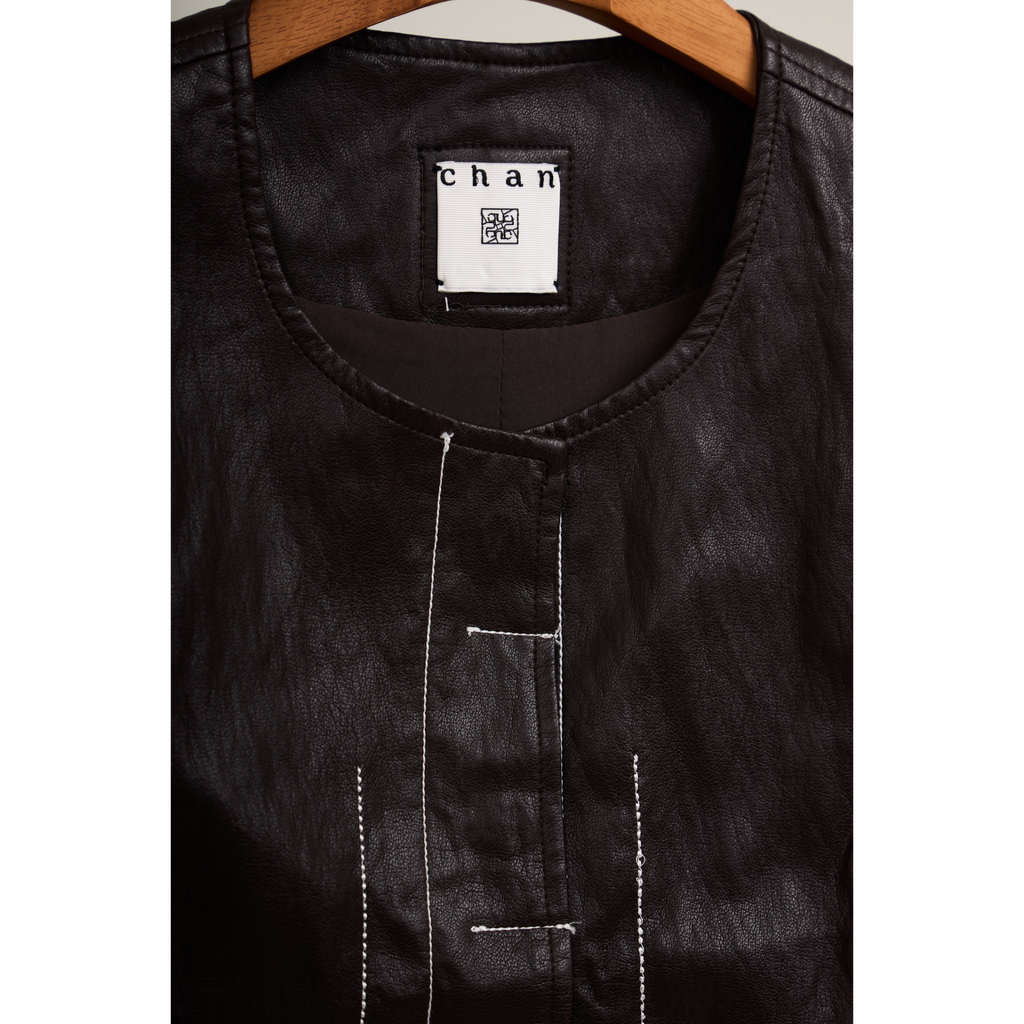 Coated Vest – Black