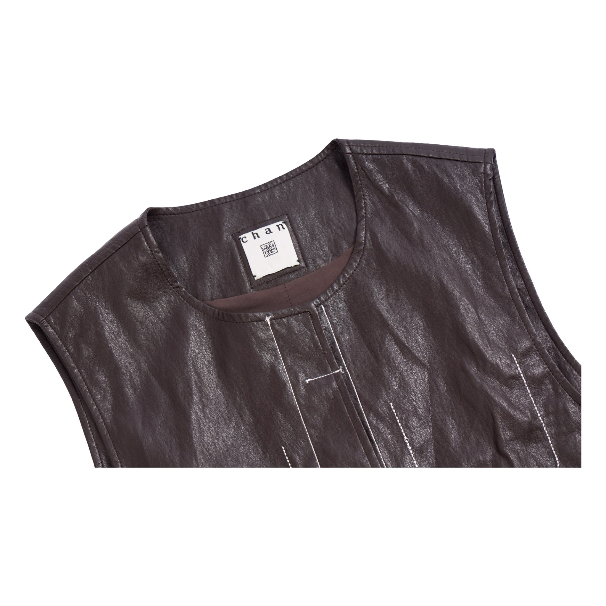 Coated Vest – Black