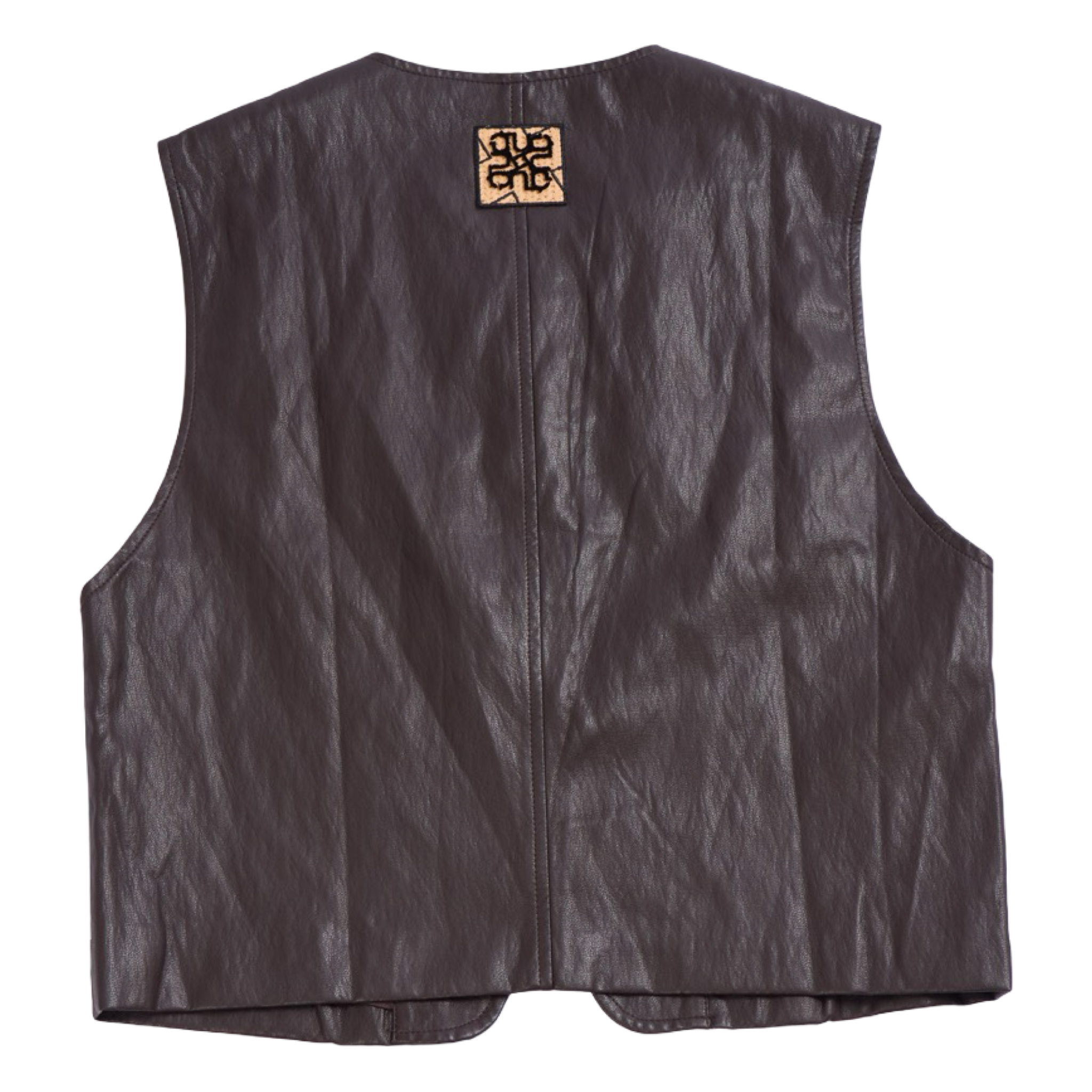 Coated Vest – Black