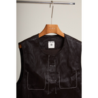Coated Vest – Black