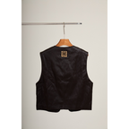 Coated Vest – Black
