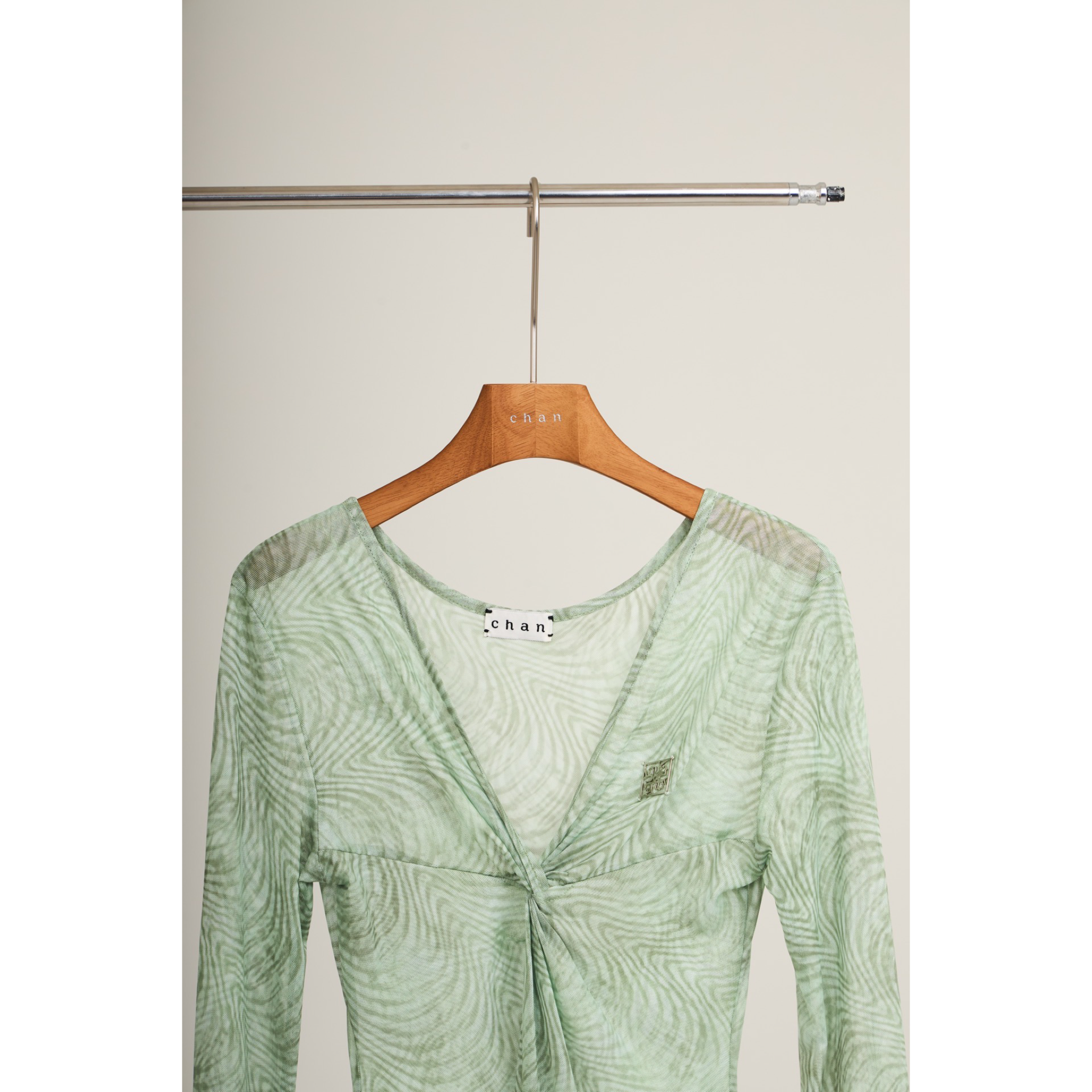 Twist Front Cutout Maxi Dress – Green