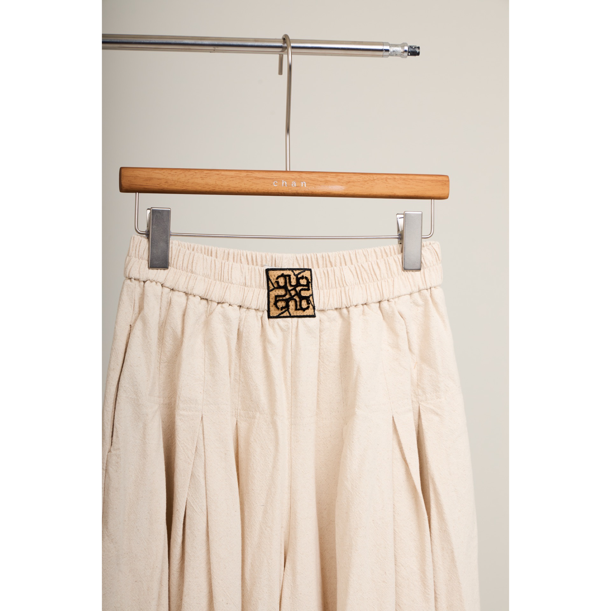 Pleated Skirt – Cream