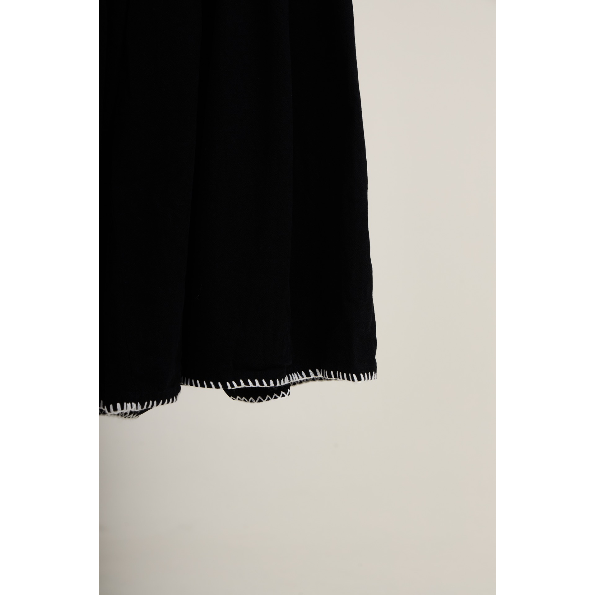 Pleated Wide Pants – Black