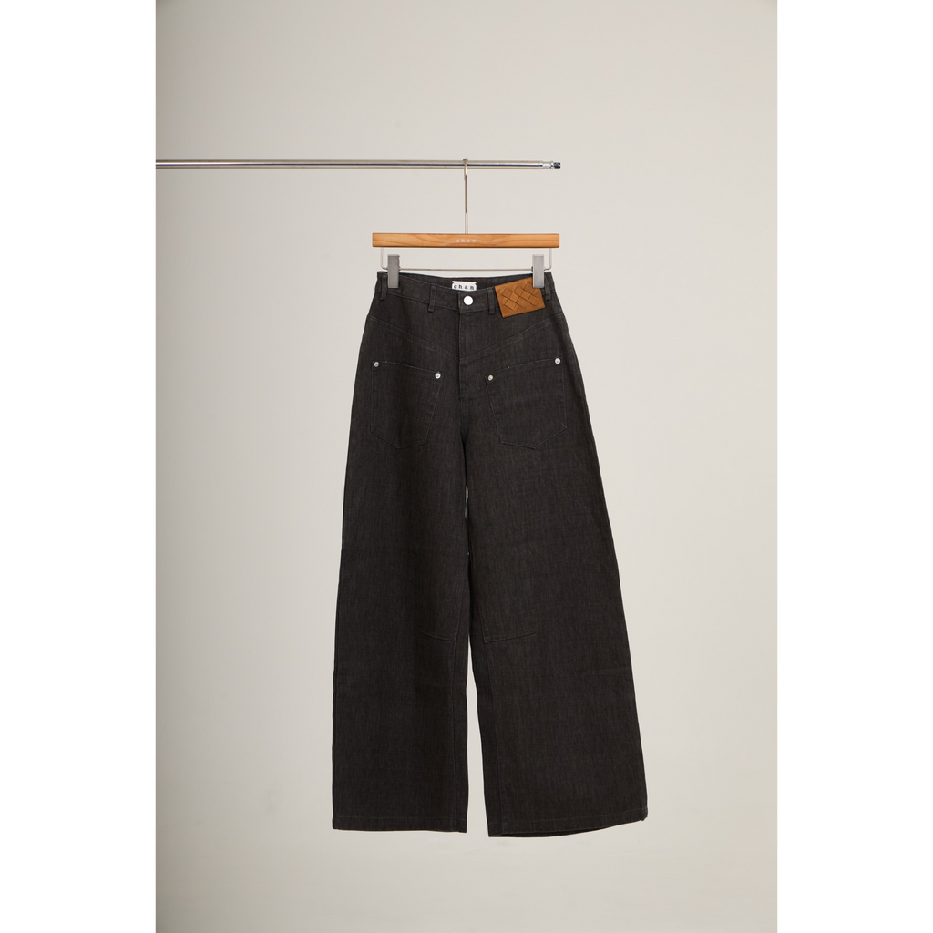 Utility Straight Jeans – Dark Grey