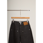 Utility Straight Jeans – Dark Grey