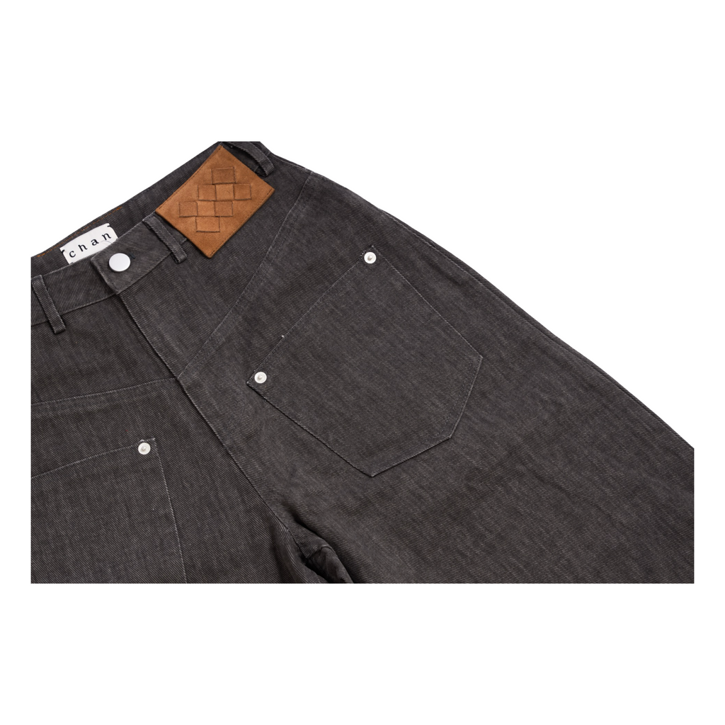 Utility Straight Jeans – Dark Grey