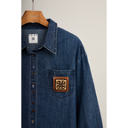 Logo Patch Denim Shirt