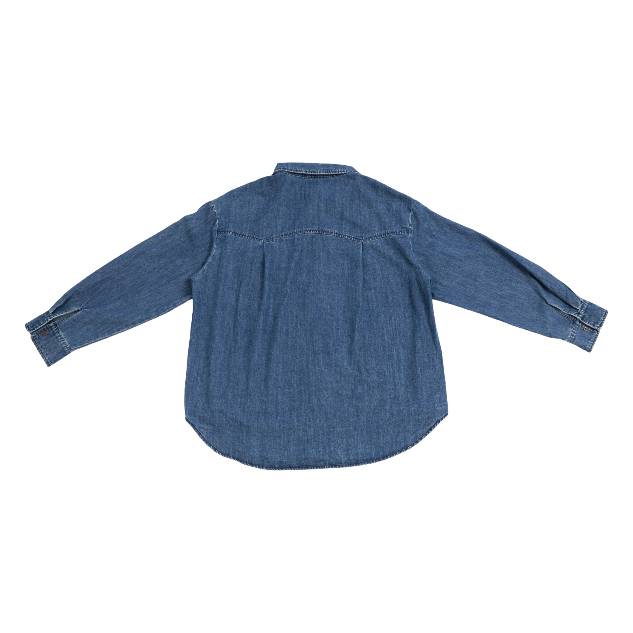 Logo Patch Denim Shirt