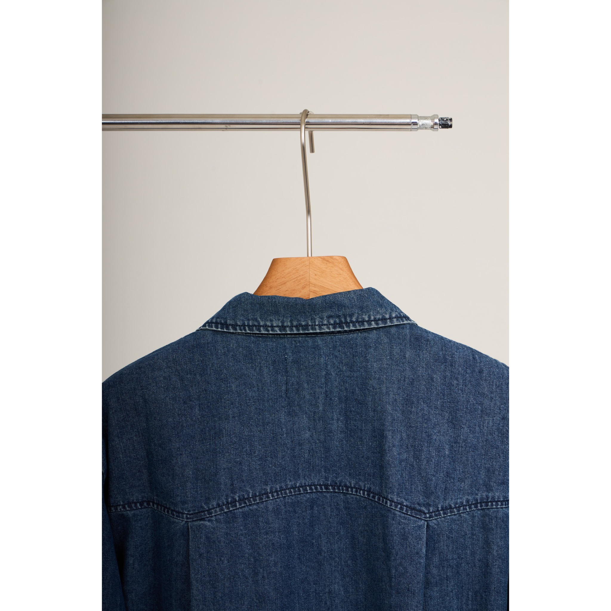 Logo Patch Denim Shirt