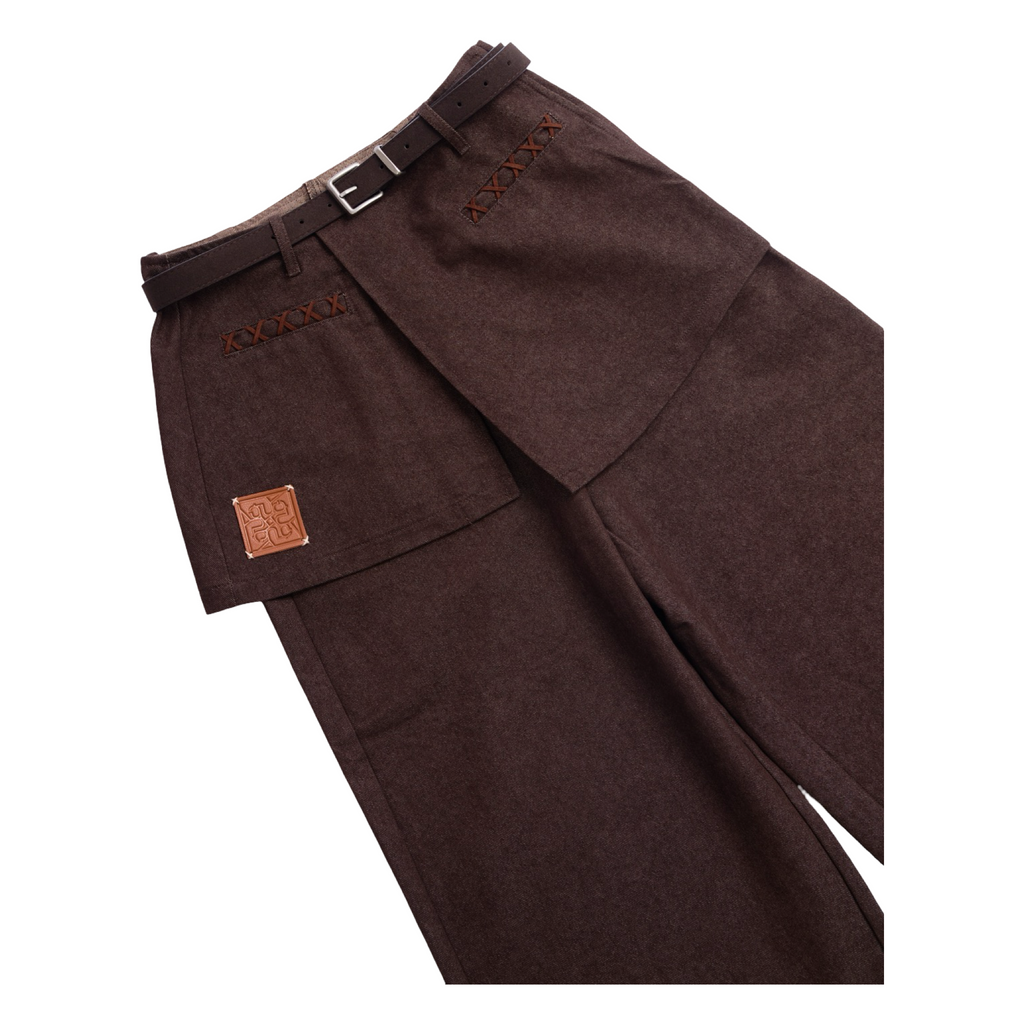 Overlay Waist Trousers – Black