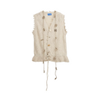Sleeveless Knit Top – Beige