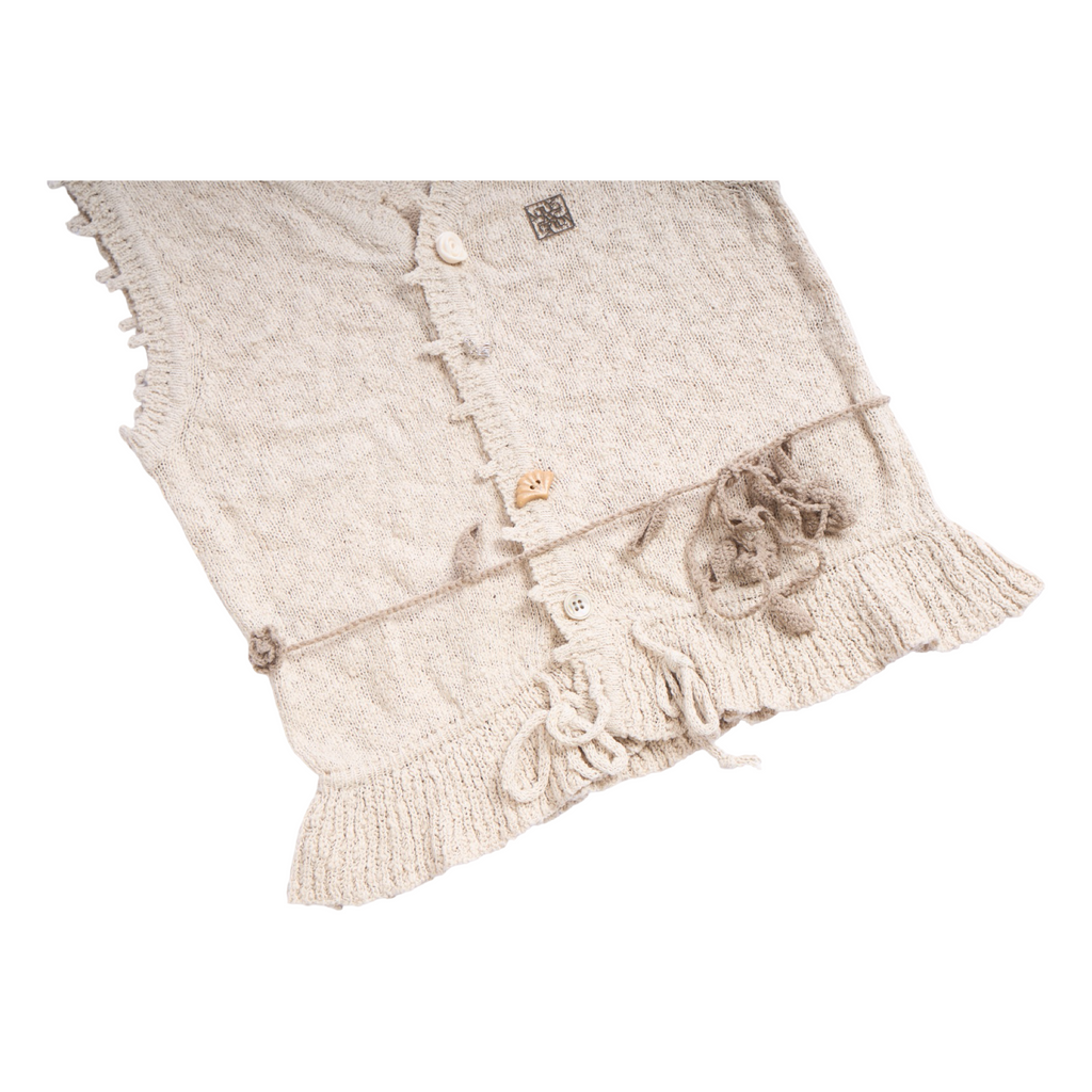 Sleeveless Knit Top – Beige