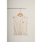 Sleeveless Knit Top – Beige