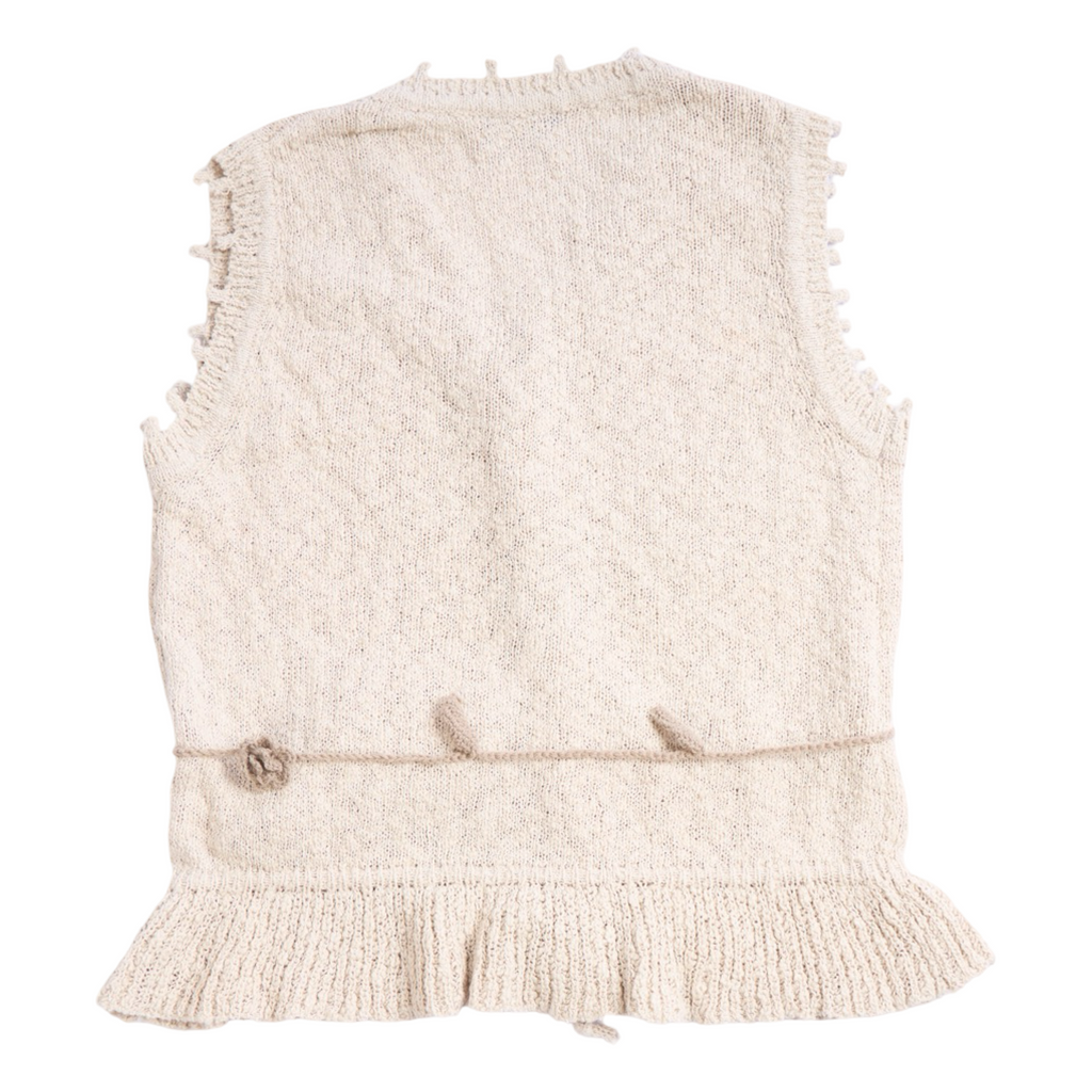 Sleeveless Knit Top – Beige