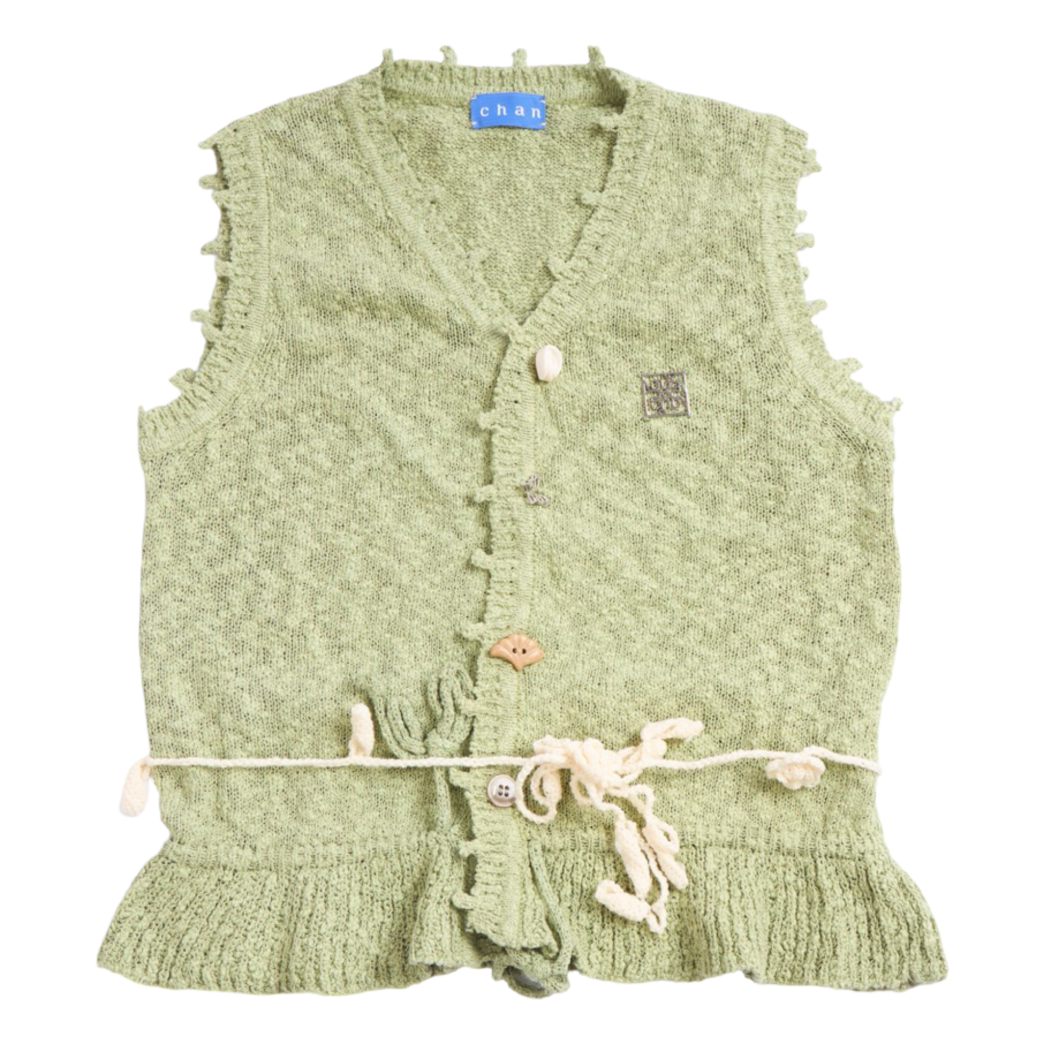 Sleeveless Knit Top – Green