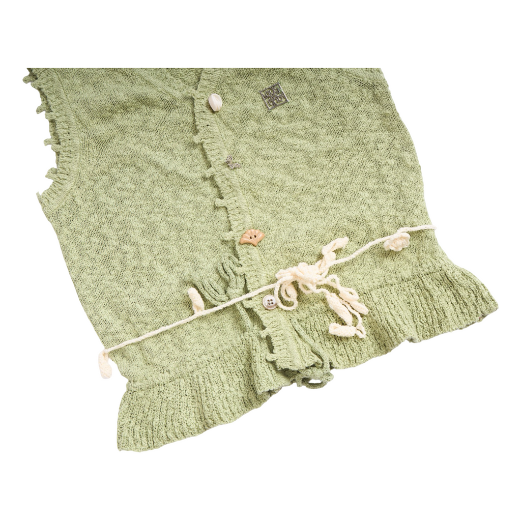 Sleeveless Knit Top – Green