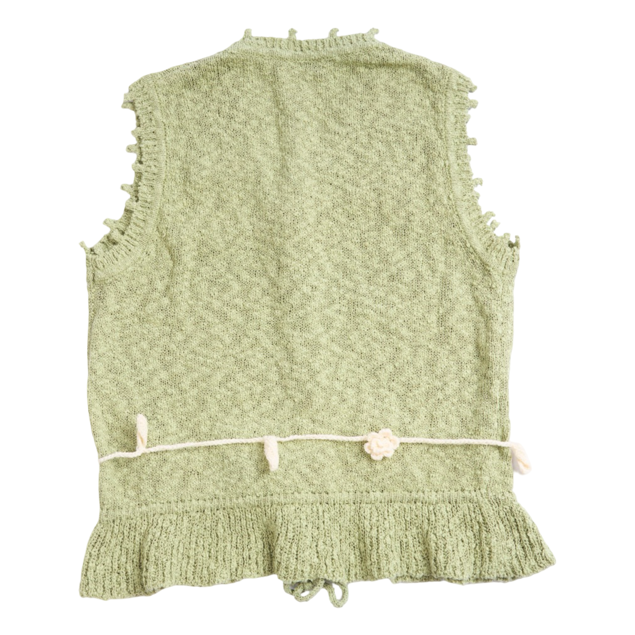 Sleeveless Knit Top – Green