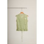 Sleeveless Knit Top – Green