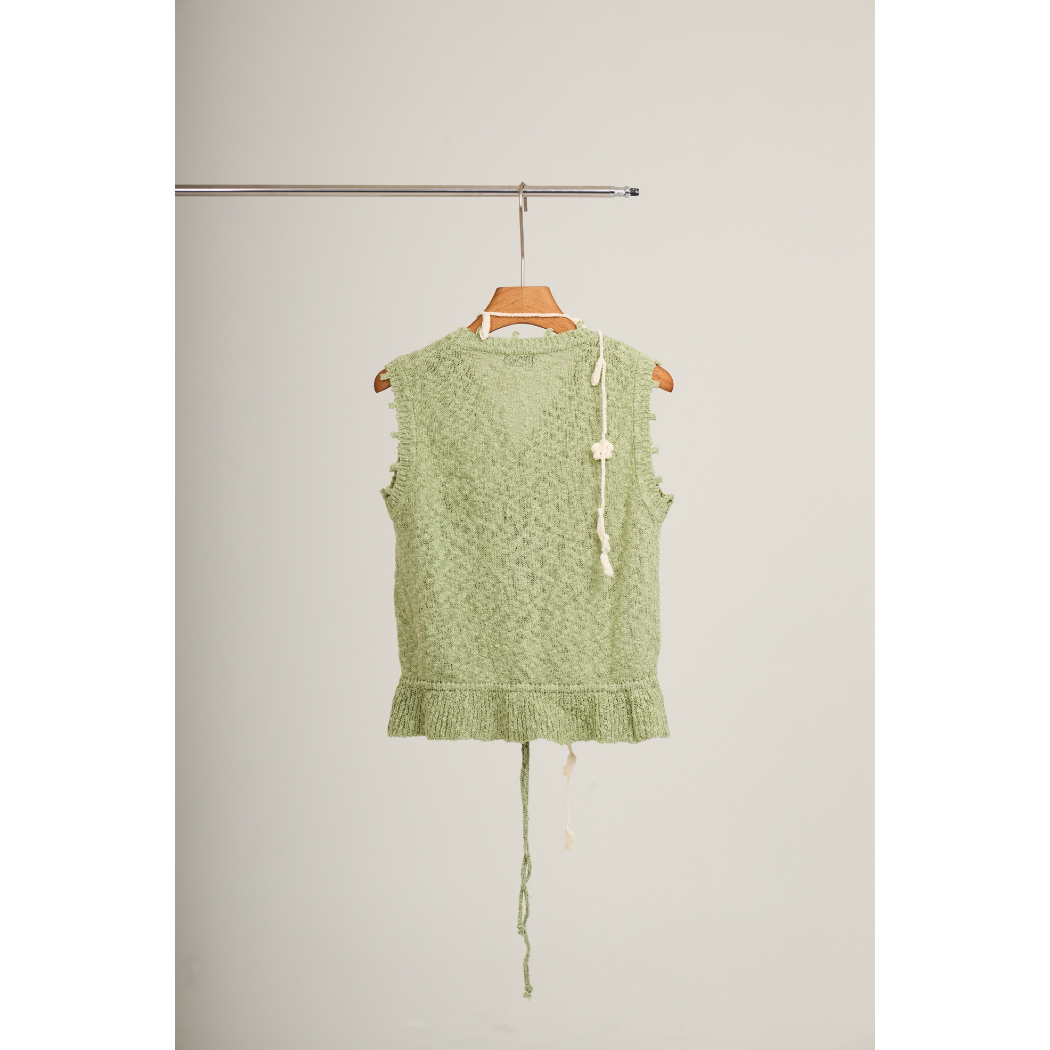 Sleeveless Knit Top – Green