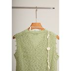 Sleeveless Knit Top – Green