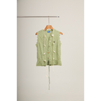 Sleeveless Knit Top – Green
