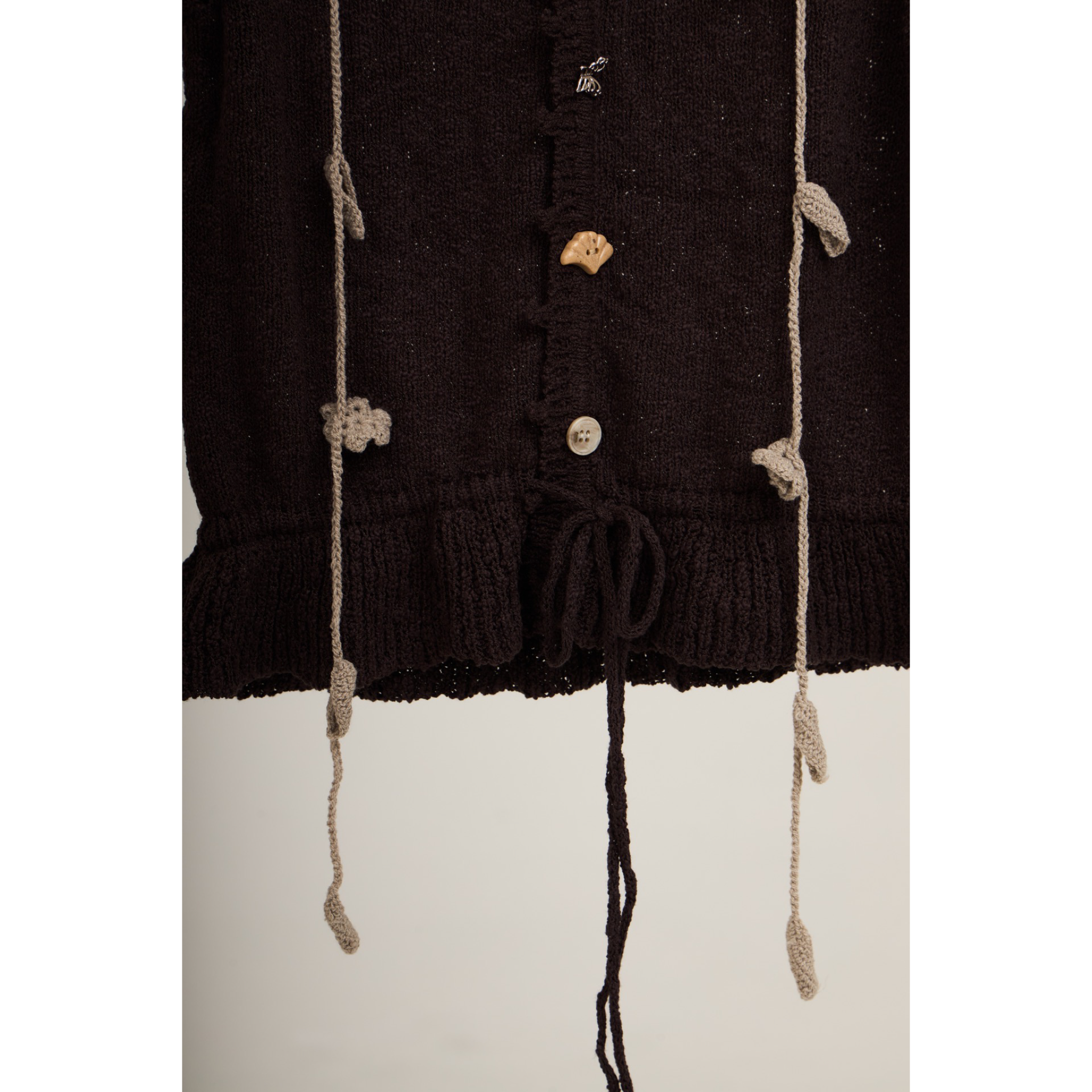 Sleeveless Knit Top – Brown