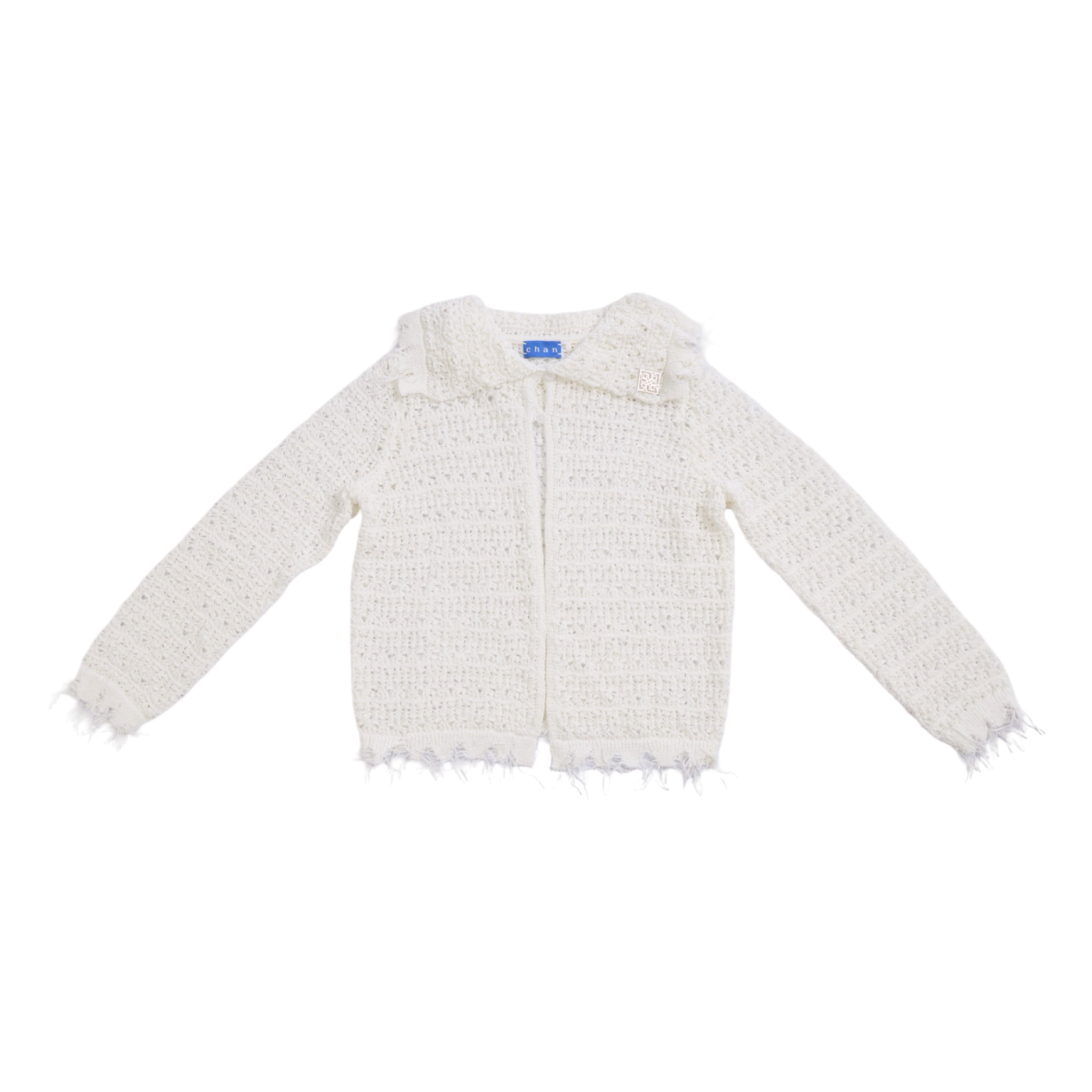 Lace Petal Collar Shirt – White