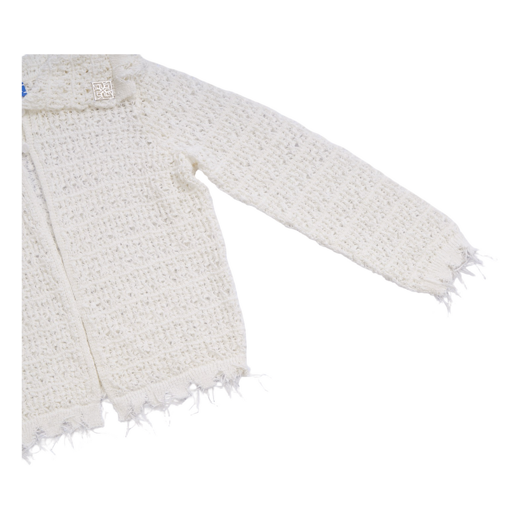 Lace Petal Collar Shirt – White