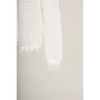 Lace Petal Collar Shirt – White
