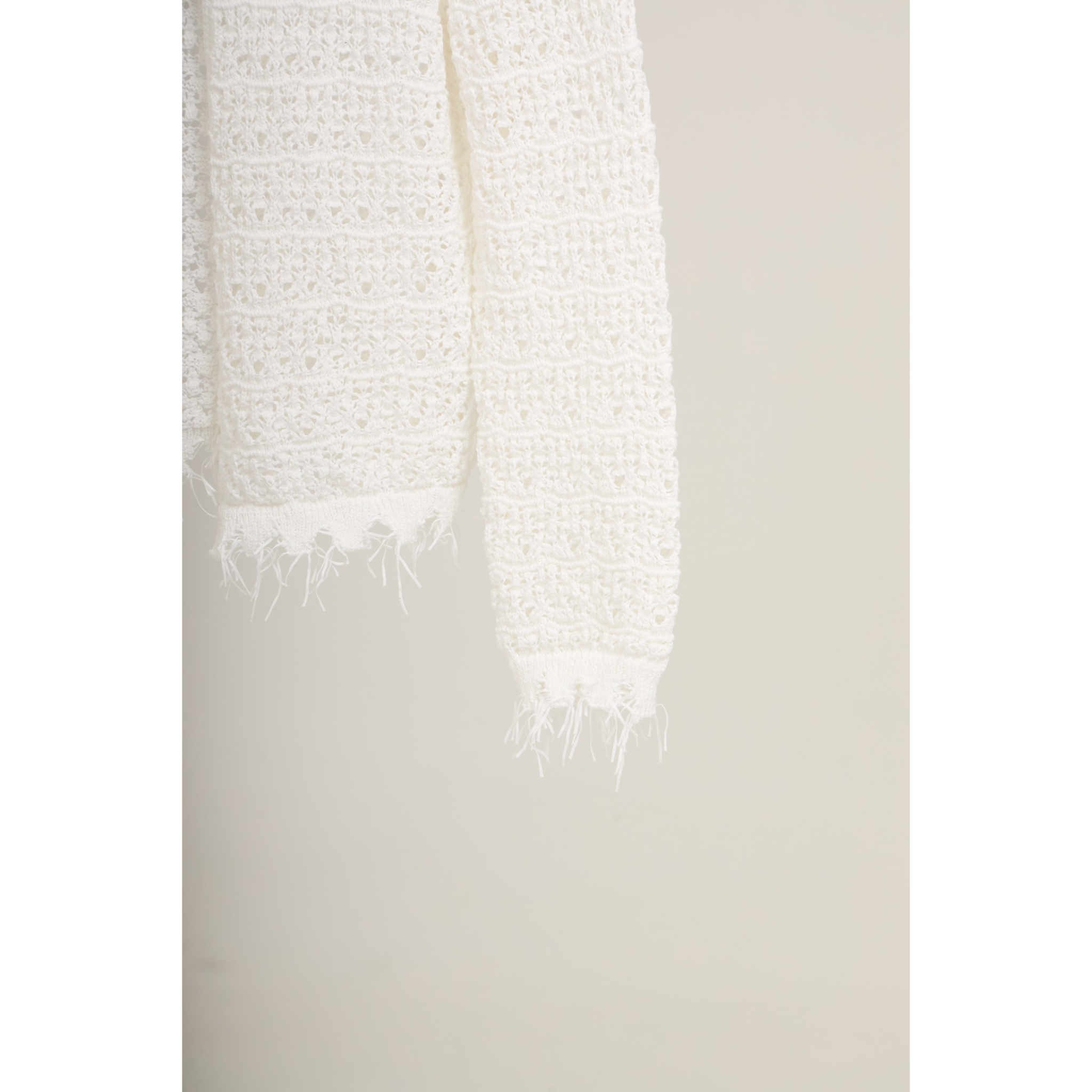 Lace Petal Collar Shirt – White