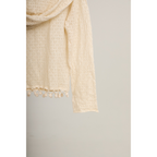 Knit Hoodie Top – Beige