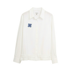 Ruffle Hem Shirt – White