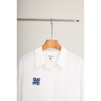 Ruffle Hem Shirt – White