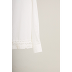 Ruffle Hem Shirt – White