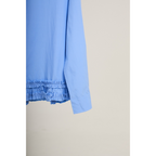 Ruffle Hem Shirt – Blue