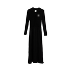 Ribbed Knit Polo Dress – Charcoal