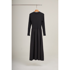 Ribbed Knit Polo Dress – Ash