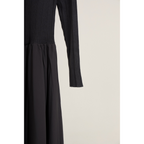 Ribbed Knit Polo Dress – Ash