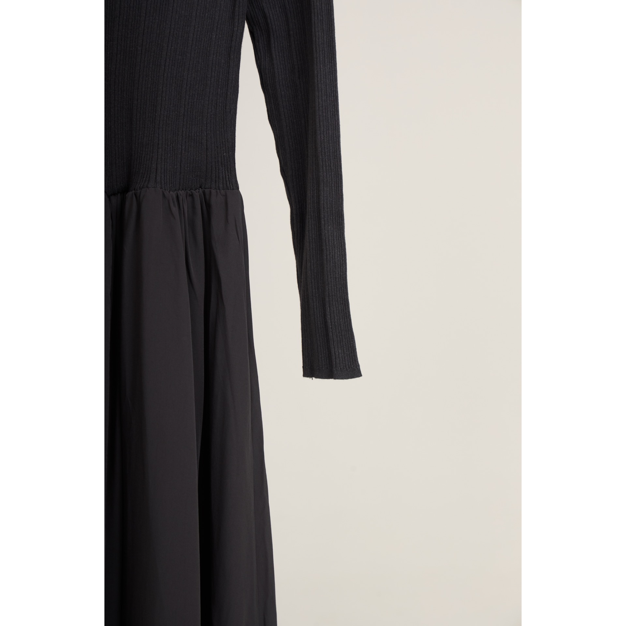Ribbed Knit Polo Dress – Ash