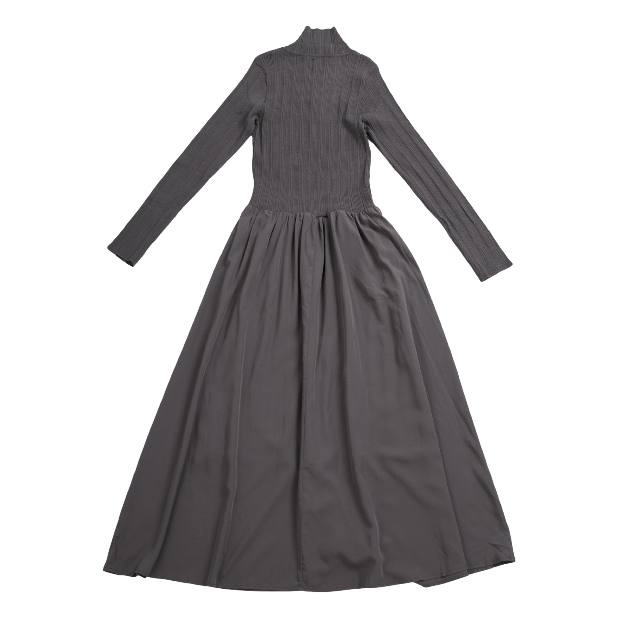 Ribbed Knit Polo Dress – Ash