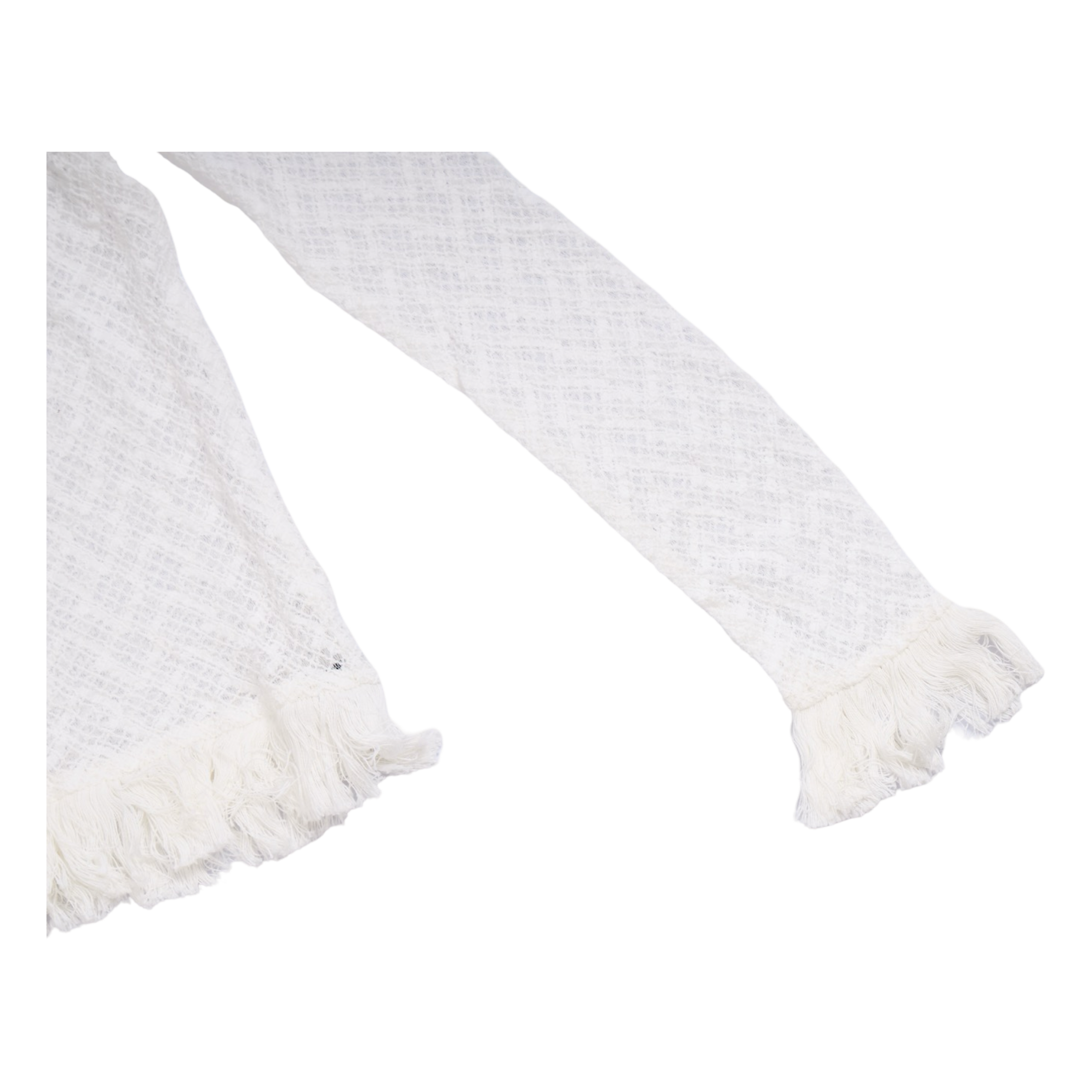 Mesh Knit Maxi Dress – White